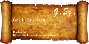 Goll Szilvia névjegykártya